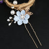Handmade Alloy Golden Leaf Updo Hair Comb Bridal Headdress Flower Comb Hair Accessories For Women