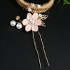 Handmade Alloy Golden Leaf Updo Hair Comb Bridal Headdress Flower Comb Hair Accessories For Women