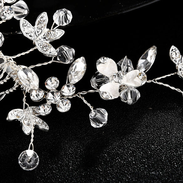 Handmade Alloy Hair Comb Elegant Bridal Headwear Wedding Hair Accessory For Women