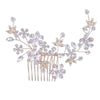 Handmade Alloy Hair Comb Elegant Bridal Headwear Wedding Hair Accessory For Women