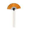 Handmade Alloy Hairpin With Antique Style Glaze Begonia Flower Pattern Electroplated Treatment