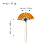 Handmade Alloy Hairpin With Antique Style Glaze Begonia Flower Pattern Electroplated Treatment