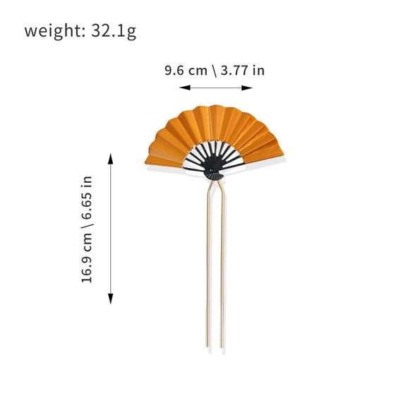 Handmade Alloy Hairpin With Antique Style Glaze Begonia Flower Pattern Electroplated Treatment