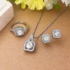 Handmade Alloy Imitation Pearl Electroplated Women's High End Fashion Jewelry Necklace And Earrings Set