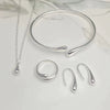 Handmade Alloy Imitation Pearl Electroplated Women's High End Fashion Jewelry Necklace And Earrings Set