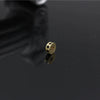 Handmade Alloy Round Spacer Accessories Braceletnecklace With Electroplating And Diamond Perforated Beads