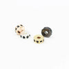Handmade Alloy Round Spacer Accessories Braceletnecklace With Electroplating And Diamond Perforated Beads