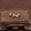 Handmade Alloy Round Spacer Accessories Braceletnecklace With Electroplating And Diamond Perforated Beads