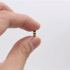 Handmade Alloy Round Spacer Accessories Braceletnecklace With Electroplating And Diamond Perforated Beads