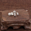 Handmade Alloy Round Spacer Accessories Braceletnecklace With Electroplating And Diamond Perforated Beads