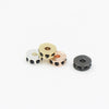 Handmade Alloy Round Spacer Accessories Braceletnecklace With Electroplating And Diamond Perforated Beads