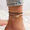 Handmade Alloy Shell Multilayer Anklet For Women