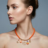 Handmade Animal Zodiac Alloy And Zinc Alloy Conch Coral Beaded Necklace For Women