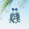 Handmade Artificial Crystal Flower Earrings With Steel Ear Needles Sweet Floral Pendant Jewelry For Women