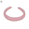 Handmade Baroque Crystal Beaded Spongepadded Wide Headband For Women Decorative Hair Accessory Wholesale