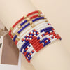Handmade Beaded Bracelet Geometric Pattern Bohemian Style Star Multi Layer For Women