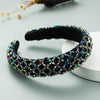 Handmade Beaded Crystal Cloth Hairband Baroque Style Fashion Temperament