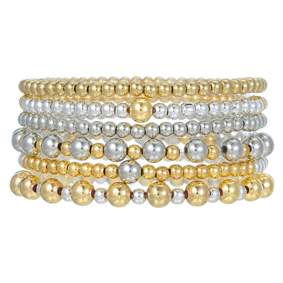Handmade Beaded Elastic Anklet Bracelet Pearl Ccb Shell Geometric Fivepointed Star Disc Style