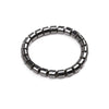 Handmade Beaded Elastic Magnetic Bracelet With Black Stone For Unisex As Hand Jewelry
