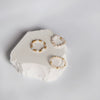 Handmade Beaded Freshwater Pearl Ring For Women Copper Geometric Electroplated Jewelry