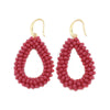 Handmade Beaded Geometric Water Drop Earrings For Women Fashion Style