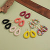 Handmade Beaded Geometric Water Drop Earrings For Women Fashion Style