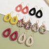 Handmade Beaded Geometric Water Drop Earrings For Women Fashion Style