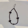 Handmade Beaded Mobile Phone Chain Glass Glaze Love Water Drops Bell Pattern