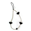 Handmade Beaded Mobile Phone Chain Glass Glaze Love Water Drops Bell Pattern