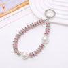 Handmade Beaded Mobile Phone Chain With Love Water Drops Bells Rhinestone Jewelry Pendant For Women