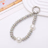 Handmade Beaded Mobile Phone Chain With Love Water Drops Bells Rhinestone Jewelry Pendant For Women