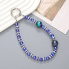 Handmade Beaded Mobile Phone Chain With Love Water Drops Bells Rhinestone Jewelry Pendant For Women