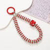 Handmade Beaded Mobile Phone Chain With Love Water Drops Bells Rhinestone Jewelry Pendant For Women