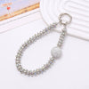 Handmade Beaded Mobile Phone Chain With Love Water Drops Bells Rhinestone Jewelry Pendant For Women