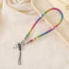 Handmade Beaded Mobile Phone Chain With Love Water Drops Bells Rhinestone Jewelry Pendant For Women