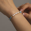 Handmade Beaded Natural Freshwater Pearl And Pine Stone Light Luxury Necklace And Bracelet