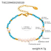 Handmade Beaded Necklace And Bracelet With Natural Freshwater Pearl And Pine Stone Light Luxury Style Electroplating For Women