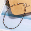 Handmade Beaded Necklace With Rice Beads And Natural Stone Geometric Style Allmatch For Women