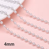 Handmade Beaded Pearl Chain Jewelry Accessories For Hair Diy Material