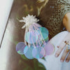 Handmade Beaded Sequin Tassel Fabric Applique Patch For Diy Earrings Pendant Jewelry Making Accessories