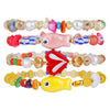 Handmade Ceramic Imitation Pearl Glass Geometric Beaded Bracelet For Men