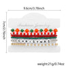 Handmade Christmas Combination Bracelet With Polymer Clay Beads And Cartoon Characters