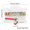 Handmade Christmas Combination Bracelet With Polymer Clay Beads And Cartoon Characters