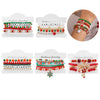 Handmade Christmas Combination Bracelet With Polymer Clay Beads And Cartoon Characters