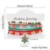 Handmade Christmas Combination Bracelet With Polymer Clay Beads And Cartoon Characters