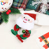 Handmade Christmas Deer Velvet Hair Scrunchie High Elastic Fabric Hair Tie For Festive Hairstyles