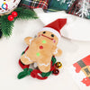 Handmade Christmas Deer Velvet Hair Scrunchie High Elastic Fabric Hair Tie For Festive Hairstyles