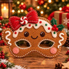 Handmade Christmas Santa Claus Felt Masks In Cloth With Modern Minimalist Headdress Design For Festive Costume Accessories