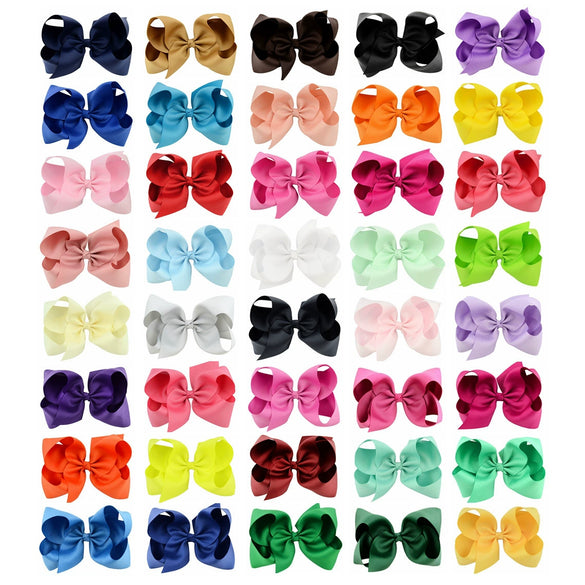 Handmade Cloth Bow Duckbill Hair Clip For Children Plaid Pattern Candy Color Warped Flower Hairpin Headdress