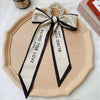 Handmade Cloth Bow Ribbon Pearl Hair Tie Hair Band Scarf Style Head Accessory For Women